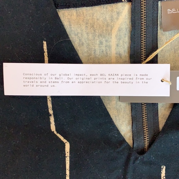 NWT Bel Kazan Arpi dress in Black Lark - Picture 6 of 9